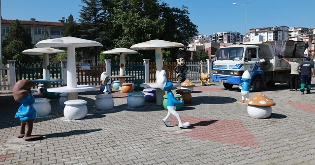 Tokat Belediyesi trafik eğitim parkı yenileniyor Tokat Haberleri