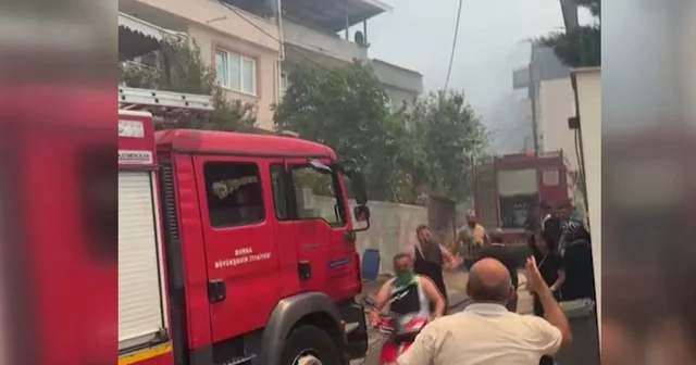Bursa da maki yangını; çalışmalarda İHA da kullanılıyor (4) Bursa Haberleri