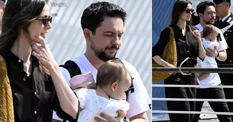 O bebek kucaklarından hiç inmiyor... Ünlü çift 11 aylık kızlarını yalnız bırakmaya kıyamadı... Sosyete düğününe bile götürdü