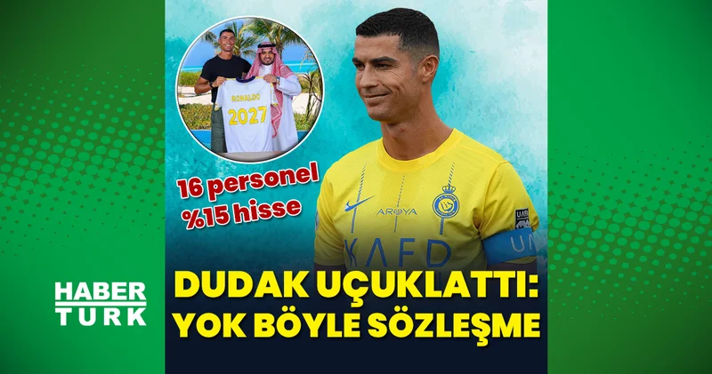 Yok böyle sözleşme: Ronaldo nun maaşı dudak uçuklattı! Futbol Haberleri
