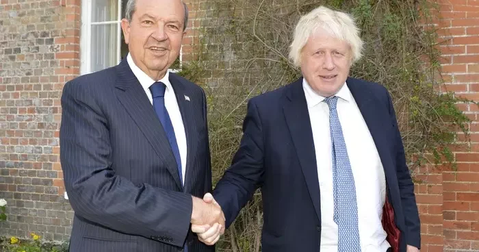 KKTC Cumhurbaşkanı Ersin Tatar, eski İngiltere Başbakanı Boris Johnson ile görüştü