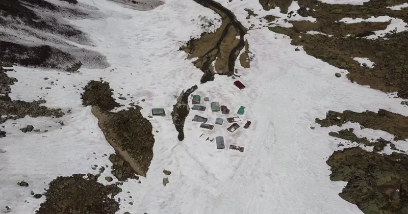 Rize Yaylalarında Kar Temizleme Çalışmaları