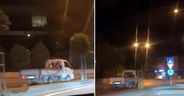 Şehrin göbeğinde pes dedirten kural ihlali: Kasasında yolcu taşıyarak ters şeritten ilerledi Sakarya Haberleri