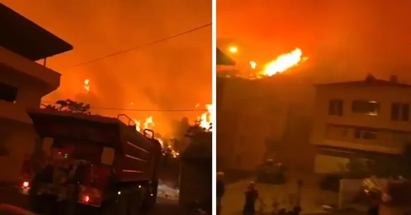 Bursa alevlere teslim! Gelen görüntüler çok vahim