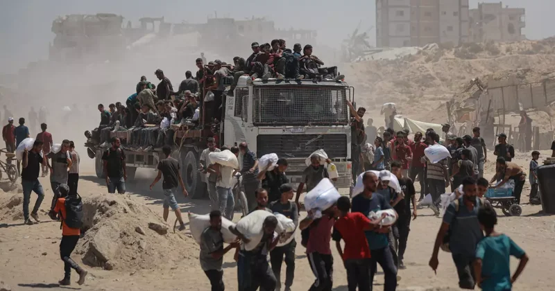 Yardım tırları Gazze ye giriş yaptı! UNRWA dan çarpıcı açıklama Açlığı engellemeyecek
