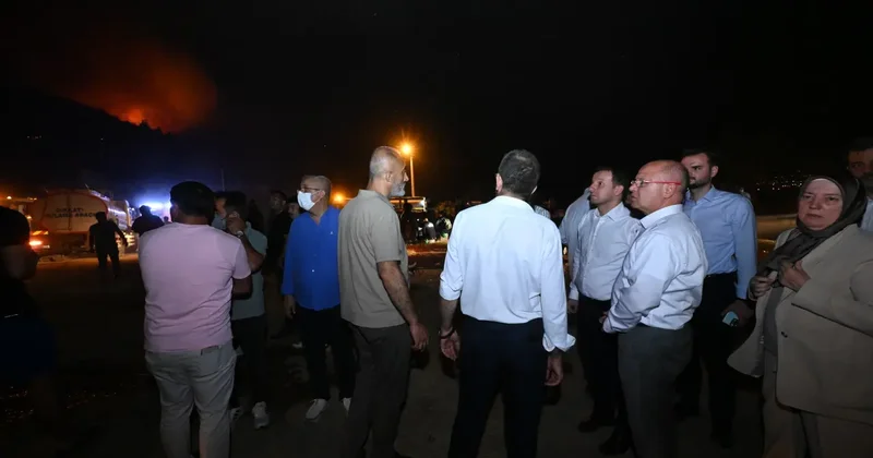 Gürsu ve Kestel de yangın: AK Parti heyeti inceleme yaptı!
