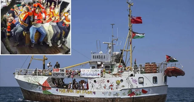 İsrail in uluslararası sularda alıkoyduğu Hanzala gemisindeki aktivistler Aşdod Limanı na ulaştı Ortadoğu Haberleri
