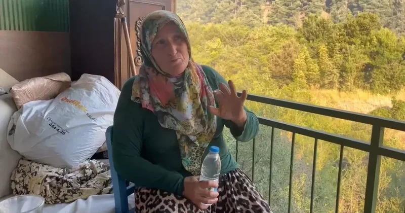 Ailesiyle ateş hattının ortasında kalan kadın: Çocuklarım yanacak diye çok korktum
