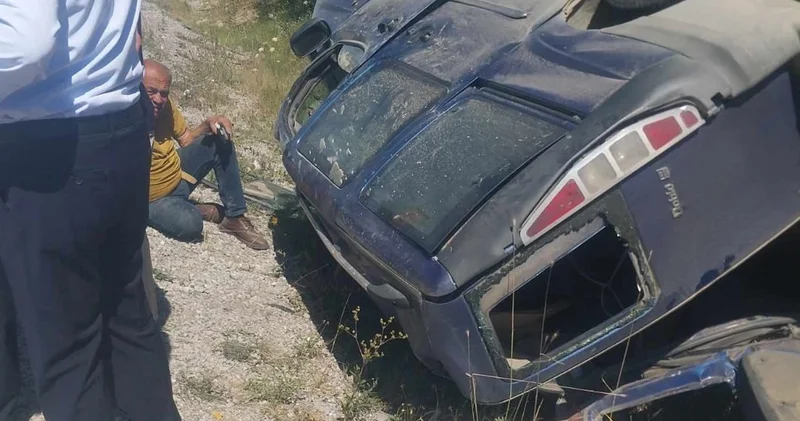 Kastamonu’da mucura kapılan araç şarampolde takla attı: 2 yaralı
