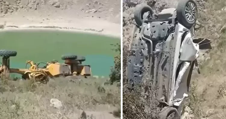 Yemek molası veren operatör el frenini çekmeyi unuttu! Otomobildeki 1 kadın hayatını kaybetti, 1 i yaralı