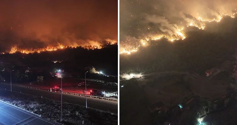 Karabük Safranbolu da orman yangını 5. gününde: Alevler Karabük Ankara kara yoluna ulaştı, köyler ve mahalleler tahliye edildi!