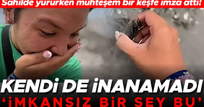 Deniz kenarında yürüyüş yaparken muhteşem bir keşfe imza attı! Kendi de inanamadı: İmkansız bir şey bu!