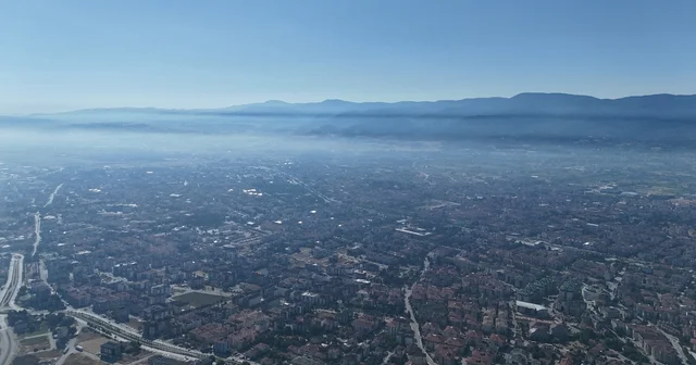 Karabük yangınlarının dumanı Bolu da gökyüzünü kapladı Bolu Haberleri