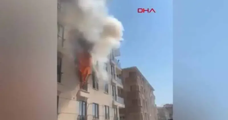 Avcılar da korkutan yangın: 2 kişi pencereden atladı: 1 i ağır 3 yaralı