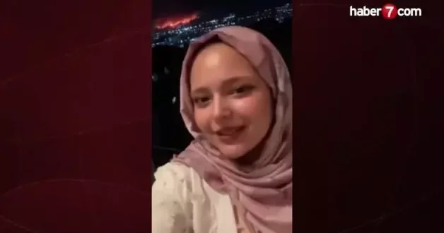 Yanan ormanı arkasına alıp şarkı söyledi: Genç kadından tepki çeken paylaşım