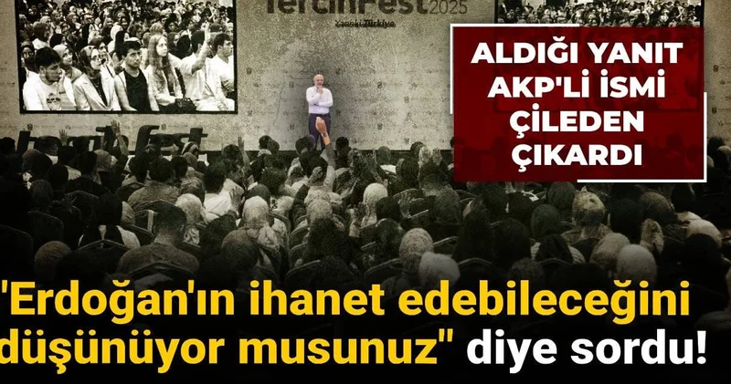 Erdoğan ın Türkiye ye ihanet edebileceğini düşünüyor musunuz diye sordu: Aldığı yanıt AKP li ismi çileden çıkardı