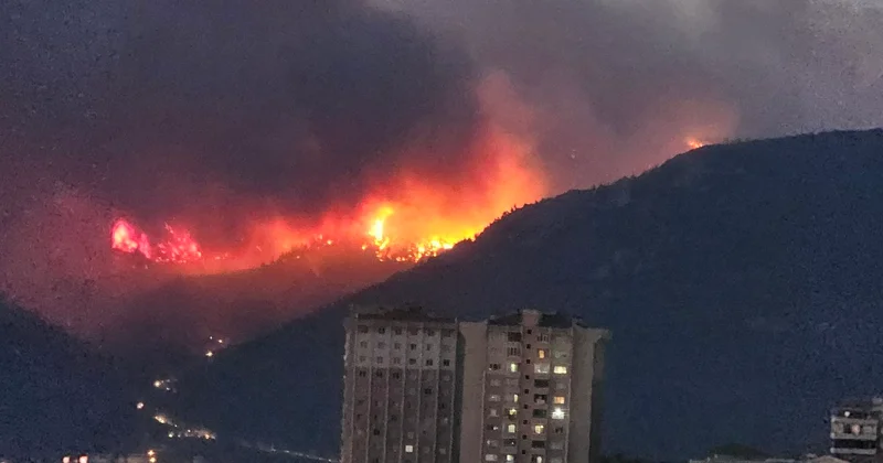 Bursa da orman yangını büyük oranda kontrol altına alındı, gece boyunca 1,765 kişi tahliye edildi Agos