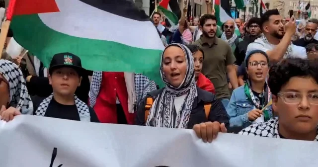Chicago da Gazze ye destek gösterisi VİDEO İZLE