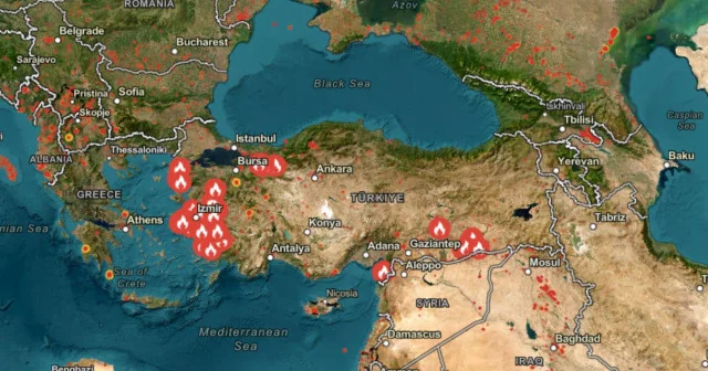 TÜRKİYE YANGIN HARİTASI 2025: Hangi şehirler risk altında? Yangın riski olan iller Son Dakika Haberleri