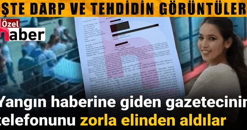Habere giden gazeteciye darp ve hakaretin görüntüleri ortaya çıktı