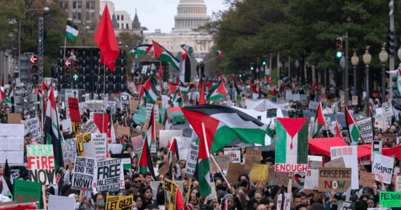 Gazze ye yönelik acımasız saldırılar Chicago da protesto edildi Sözcü Gazetesi