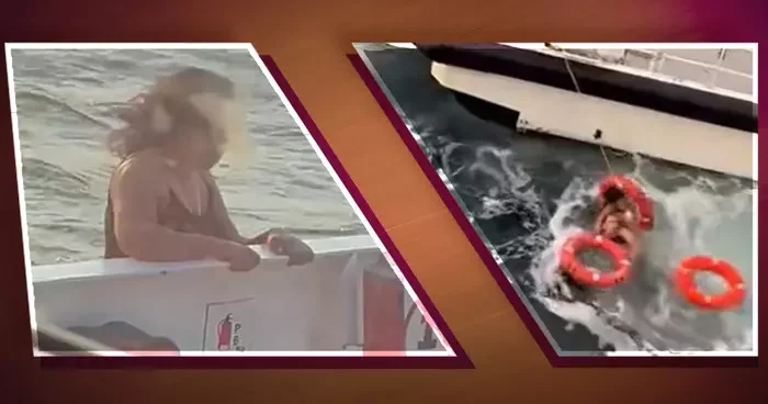 Feribotta dehşet anları! Kadın kendisini bir anda denize bıraktı... O anlar kameralara yansıdı
