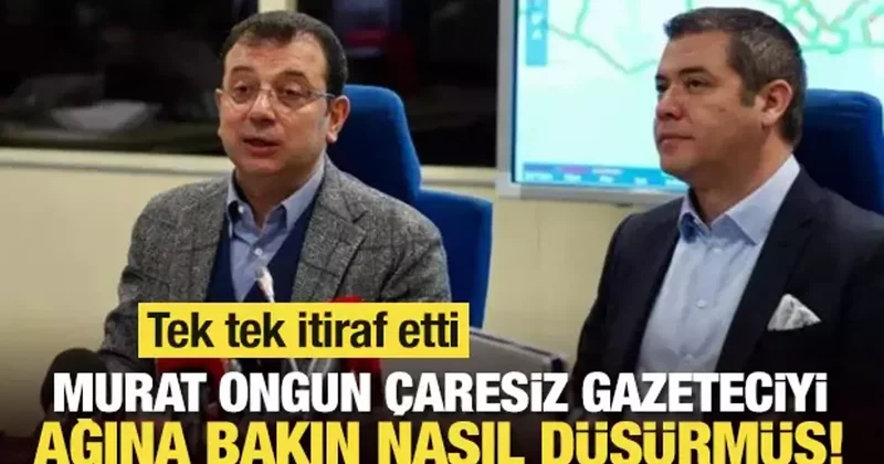Murat Ongun çaresiz gazeteciyi ağına bakın nasıl düşürmüş!