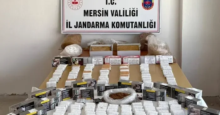 Mersin’de kaçak makaron operasyonu: 3 gözaltı
