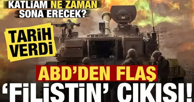 Son dakika haber: ABD den flaş Filistin çıkışı! Katliam ne zaman bitecek? Tarih verdi...