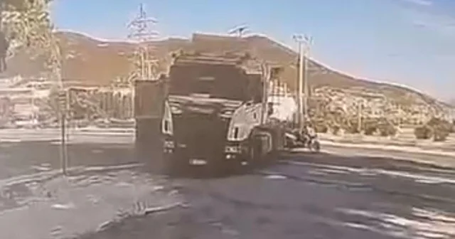 TIR şoförünün dikkati kazayı önledi; o anlar kamerada Muğla Haberleri