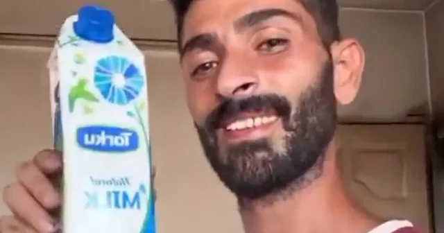 Gazzeli baba Türkiye’den gelen yardımlarla oğluna tatlı yaptı VİDEO İZLE
