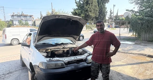 Adana da tamirciye bırakılan otomobilin motorunun çalındığı iddiası Adana Haberleri