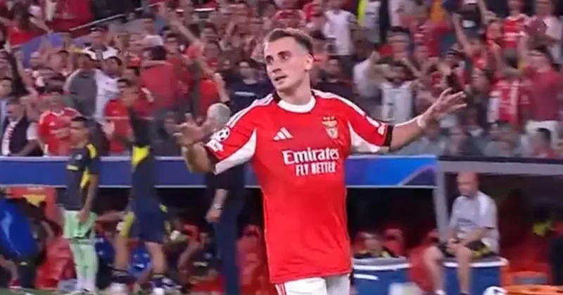 Benfica da sahnede Kerem var! Gol sevincinde dikkat çeken detay