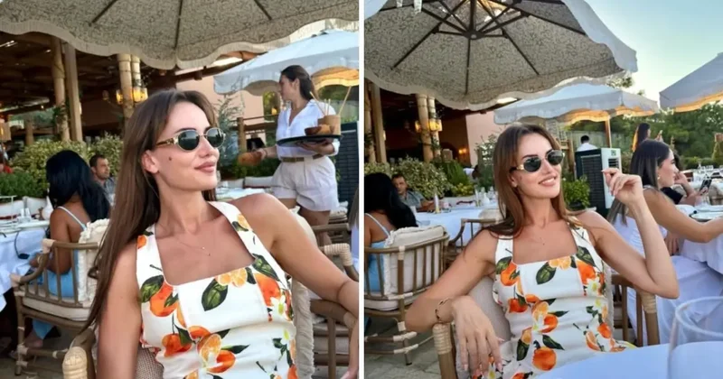 Fahriye Evcen in tatil paylaşımları sosyal medyayı salladı