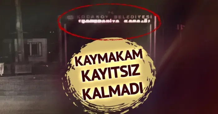 Kaymakam kayıtsız kalmadı! Kocaköy Belediyesi nde tepki çeken görüntü: Türkçe kısım karanlıkta kaldı