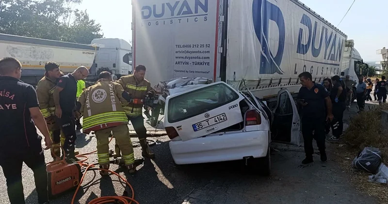 Manisa da korkunç kaza! 2 kardeş can verdi