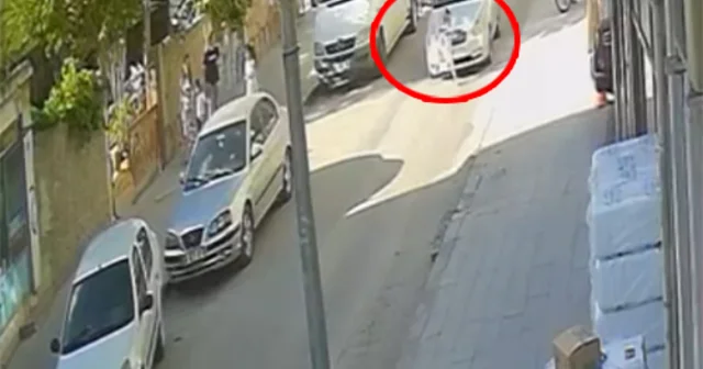 Otomobilin çarptığı çocuğun yaralandığı kaza kamerada Kırıkkale Haberleri