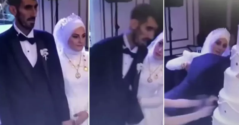 2 gündür uyumayan damat, pasta kesilirken yere yığıldı