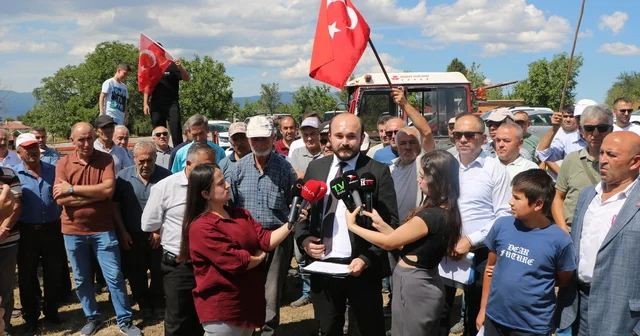 Bolu da köylülerden taş ocağı eylemi Bolu Haberleri