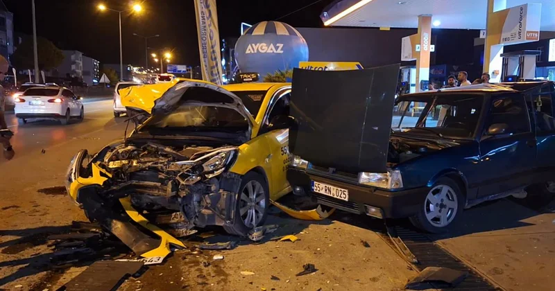 Samsun da zincirleme trafik kazası: 3 yaralı