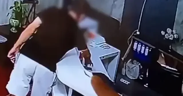 Bursa da otelden hırsızlık güvenlik kamerasında VİDEO İZLE