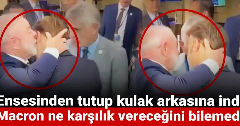 Ensesinden tutup kulak arkasına indi: Macron ne karşılık vereceğini bilemedi