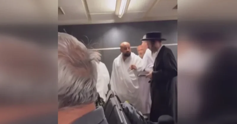 Sabiha Gökçen Havalimanı nda kavga! Umre yolcuları ile Yahudi yolcular birbirine girdi Sözcü Gazetesi
