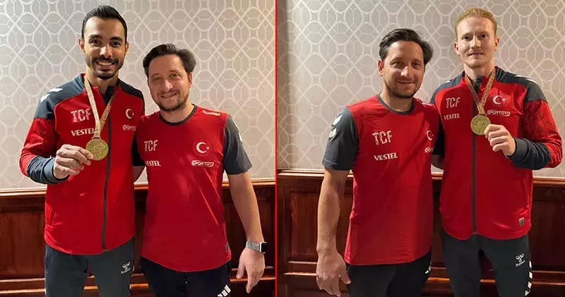 Milli cimnastikçiler Ferhat Arıcan ve Mehmet Ayberk Koşak, Macaristan’da altın madalya kazandı