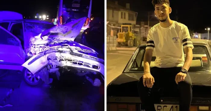 Kastamonu da otomobil, kum yüklü traktöre çarptı:1 ölü, 5 yaralı