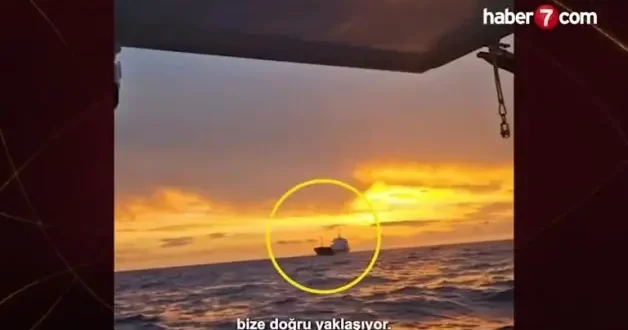 Tarihi anların görüntüsü ortaya çıktı! Bu bir Türk savaş gemisi