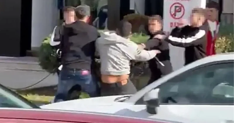 Samsun da Gençler Arasında Kavga
