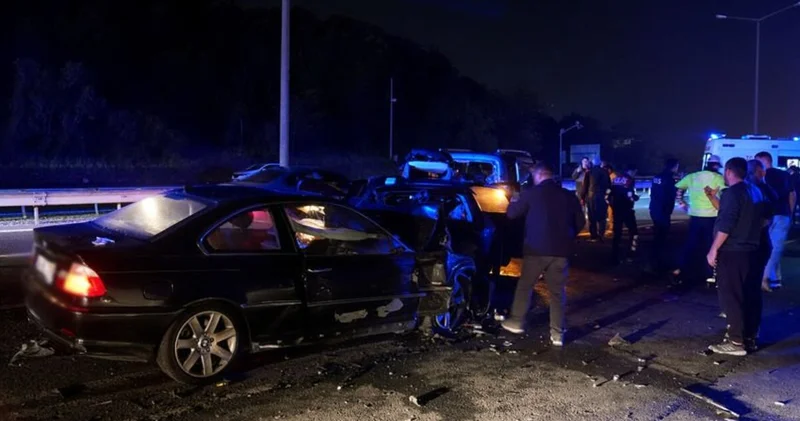 Beykoz da 5 araçlık zincirleme kaza: 7 yaralı Son dakika haberleri