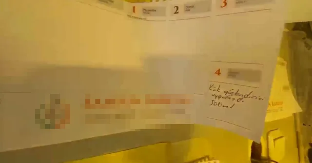 Evde yetiştirdiği kenevirle ilgili notları duvara asmış Samsun Haberleri