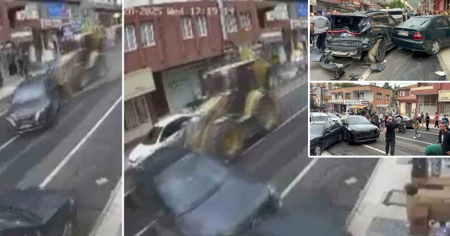 Kontrolden çıkan kepçe araçları biçti Hatay Haberleri